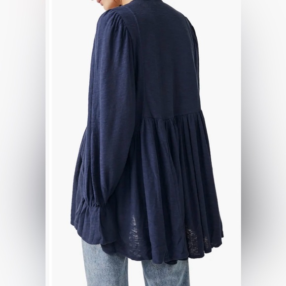 Free People Don’t call me baby thermal tunic top mini dress high low hem - Picture 10 of 10